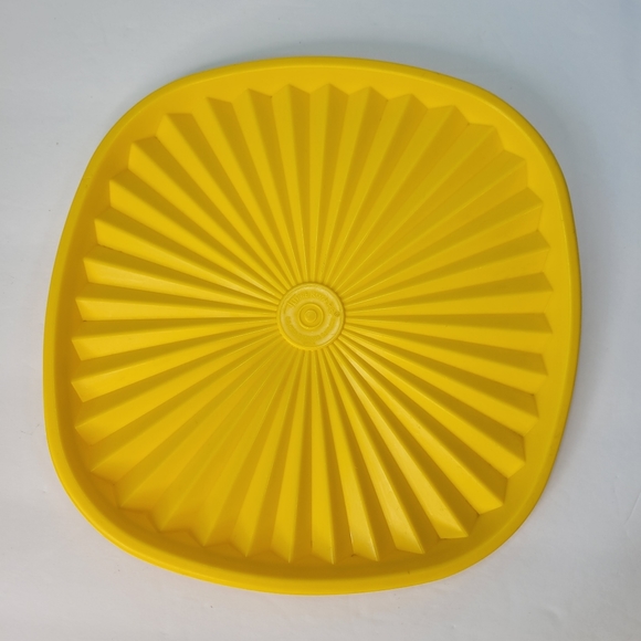 TUPPERWARE SERVALIER 858-4 Brown Bowl (Yellow bowl 836-8 Lid 837-6 Damaged) VTG - Picture 16 of 16